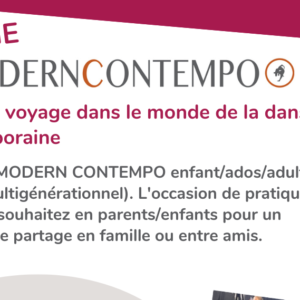 Stage de Dimanche (12/02) : 11h à 13h Modern Contempo (à partir de 10 ans)