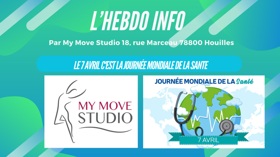 Hebdo Info by My Move Studio : Le 7 avril c’est la journée Mondiale de la Santé
